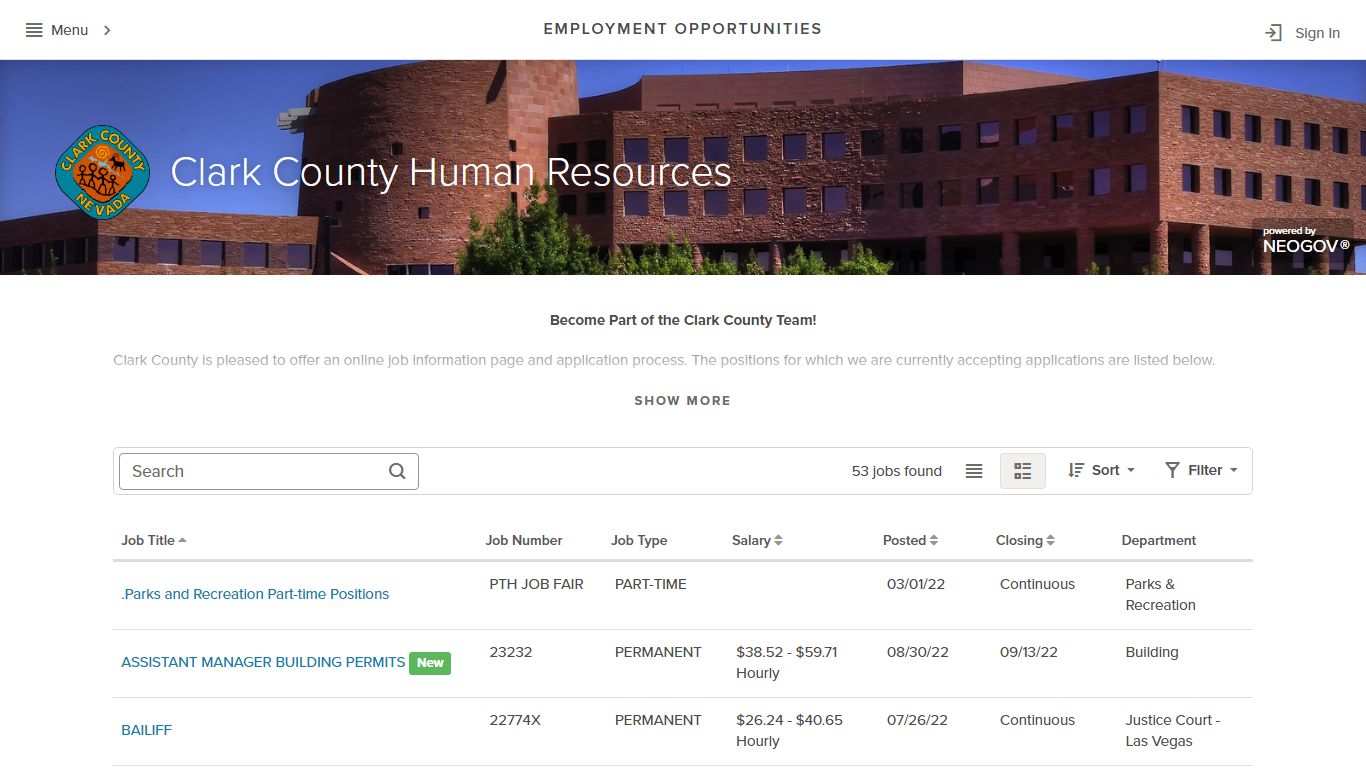 Employment Opportunities | Clark County Human Resources